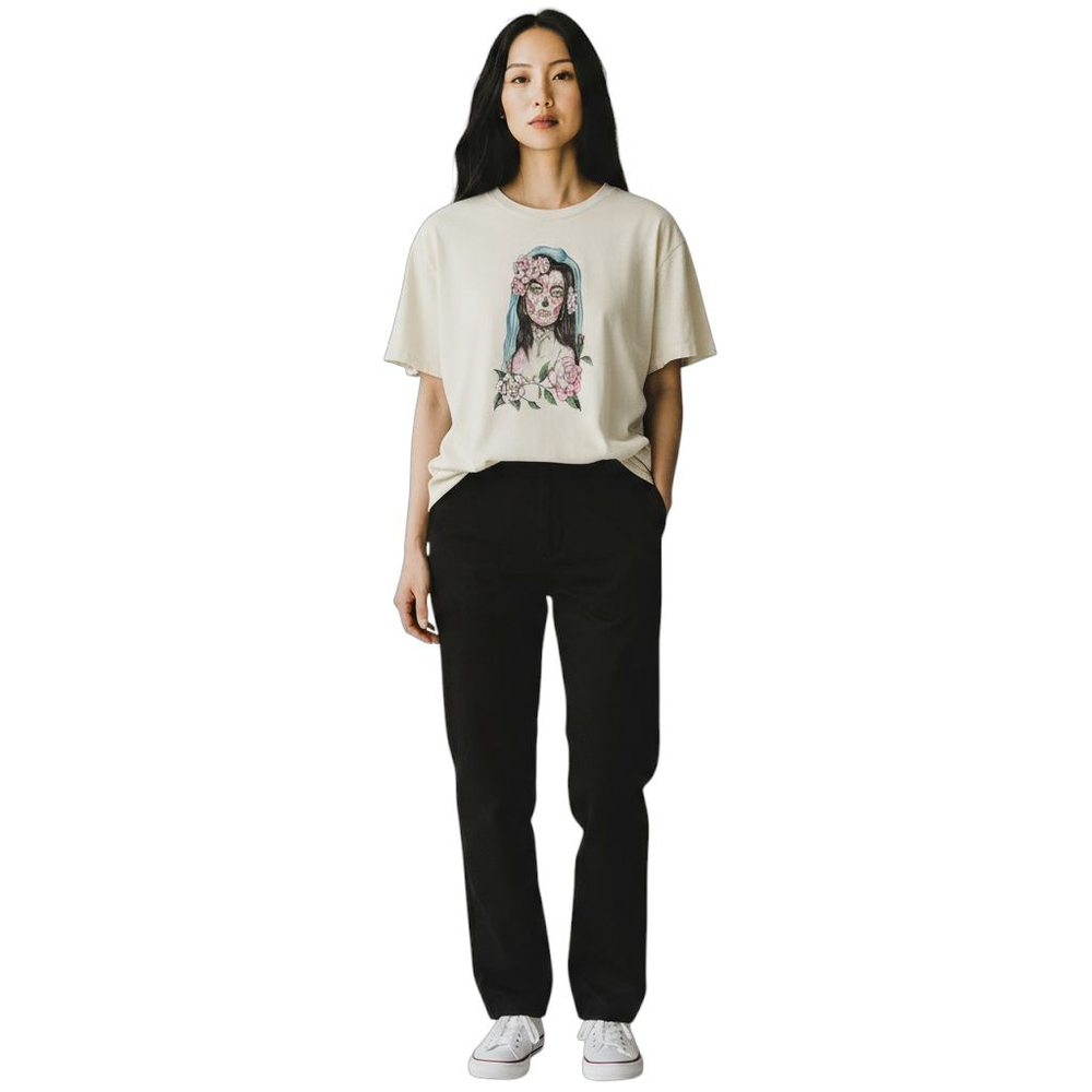 Torrid Super Soft Slub Jersey Graphic Tee Sugar Skull Floral Women’s 2X